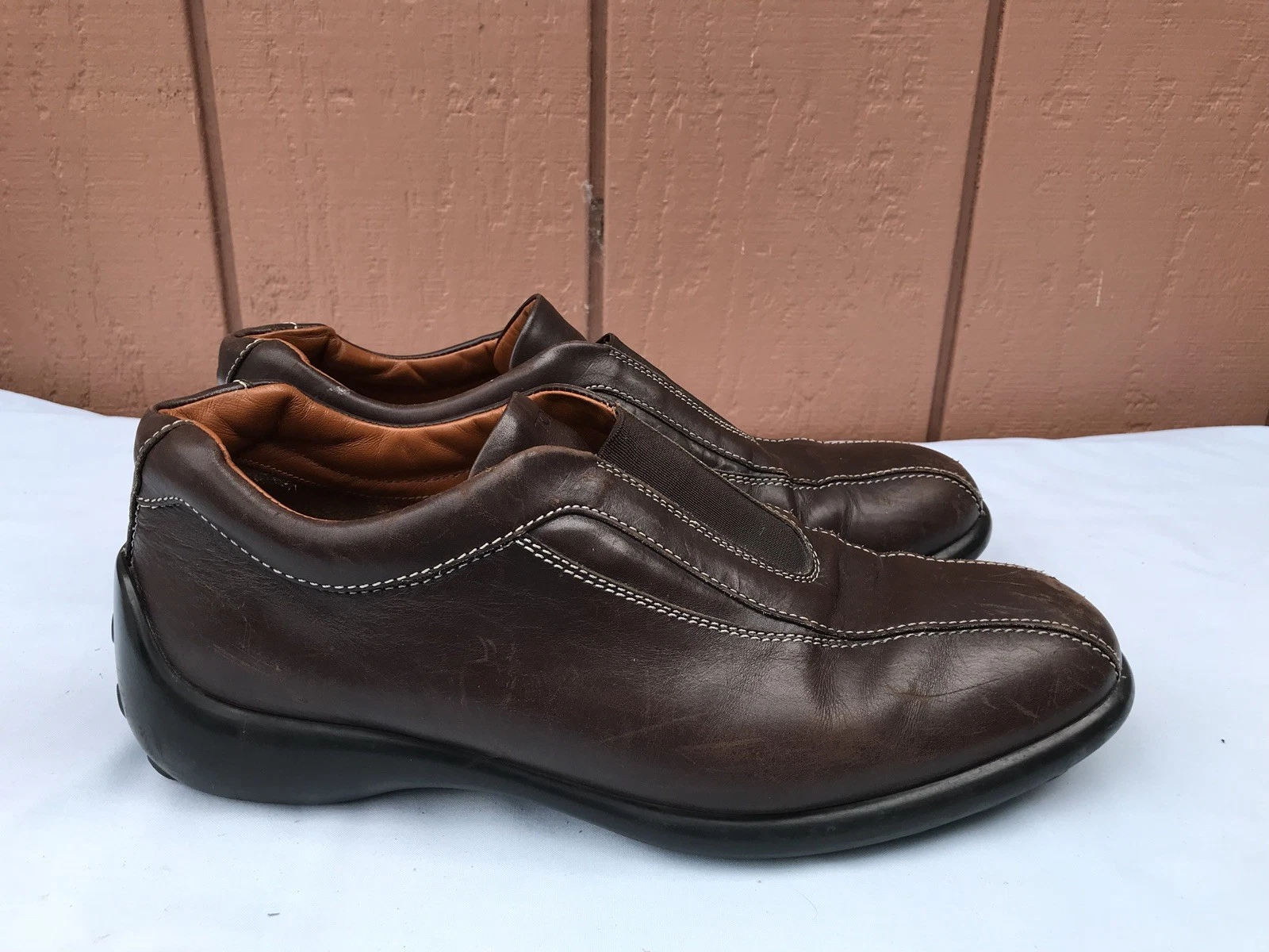 TOD’S Mocassini da guida marroni TOD'S 9 5 taglia US 10 5 in pelle scarpe slip on A8