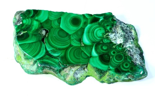 107 CT NATURAL FLOWER PLUME MALACHITE POLISH SLAB TILE UNTREATED GEMSTONE MJ-437 - Picture 2 of 6
