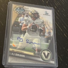 2023 Bowman Chrome University AJ Swann Auto Refractor /499 LSU Tigers Vanderbilt