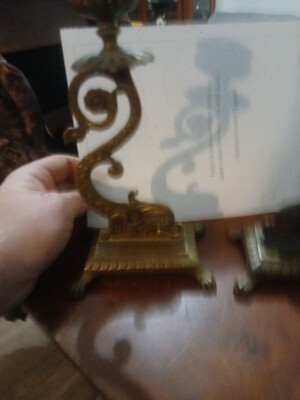 Set Of Antique Candle  Holders 