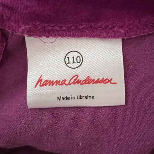 Hanna Andersson Dress Girls 5 Purple Super Twirl Skater Dress Jersey Velour - Picture 5 of 7