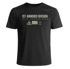 US Army 1st Armored Division Subdued T-Shirt Officially Licensed