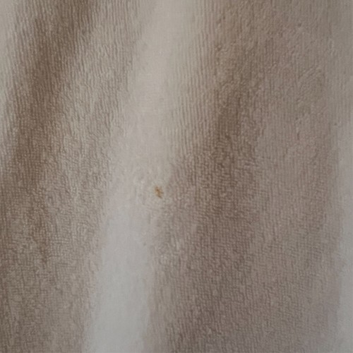 Tory Burch Shirt Top Small Textured V-Neck Shirt Embellished White Gold flaws - Picture 7 of 15