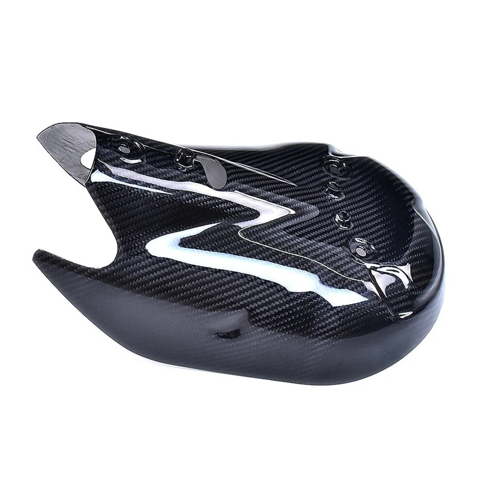 100% Real Carbon Fiber For 2020-2024 Panigale V2 Exhaust Guard Cover Heat Shield - Imagem 4 de 4