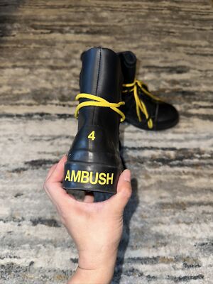 EUC Converse X Ambush Black High Top Sneakers Duck Boots Men's 4