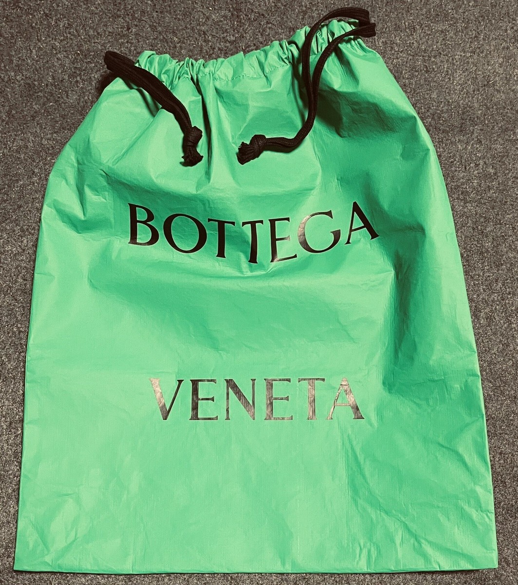 Bottega Veneta ボッテガヴェネタ DUSTBAG グリーン Authentic BOTTEGA VENETA Drawstring GREEN Water Resistant