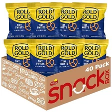 Rold Gold Tiny Twists Pretzels 40 Ounce Pack Of 40 One Ounce Bags Snack Mix