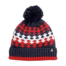 Image of Reebok Navy Cuffed Pom Beanie Toque Hat