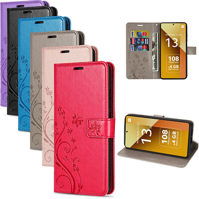 Hülle Xiaomi Redmi Note 13 5G, Handy Tasche Handyhülle Wallet Case Flip Cover