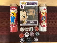 Buffy The Vampire Slayer Giles Funko Pop #596 Vinyl vaulted. + Candles & Buttons