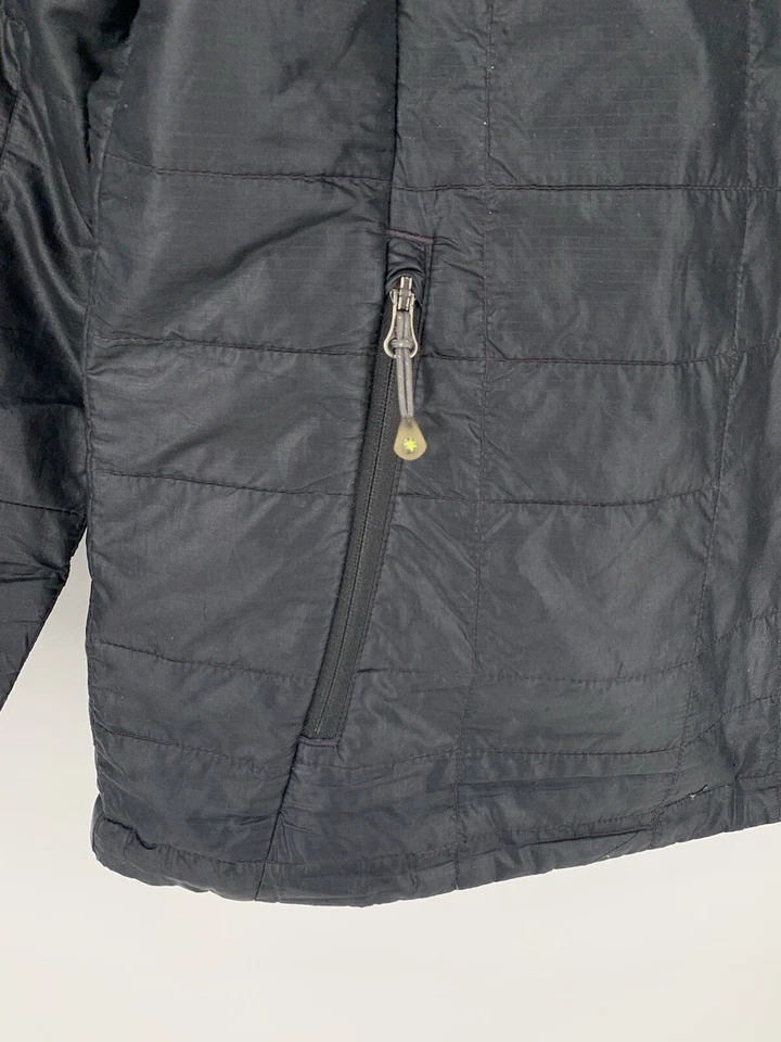 Chaqueta Isis Acolchada Ligera Media Cremallera Para Mujer Grande Negra Bolsillos PEQUEÑOS AGUJEROS Foto 3 de 4