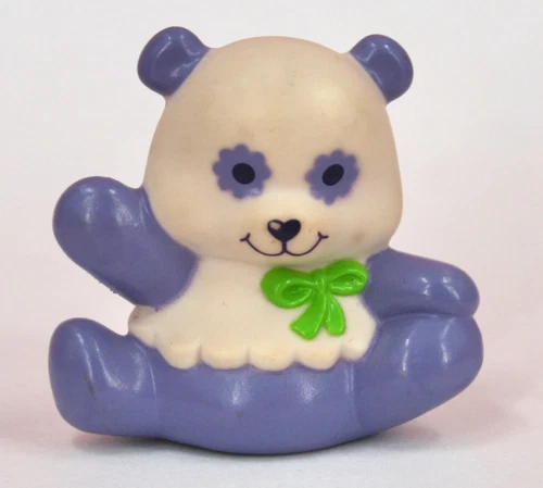 Vintage 1983 Strawberry Shortcake Almond Tea Pet Purple PANDA MARZA Figure HTF
