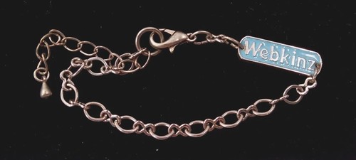 Vintage 2007 Ganz Webkinz Silvertone 6" Charm Bracelet Base Chain No Code Retro