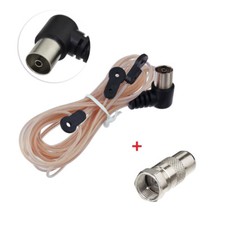 FM/DAB Dipole Indoor Digital Tuner Aerial Antenna With "F" Adapter Digital Radio