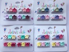 12 Claire's Baby Girl kids Small mini flower Styling Hair clips Clamps Claws
