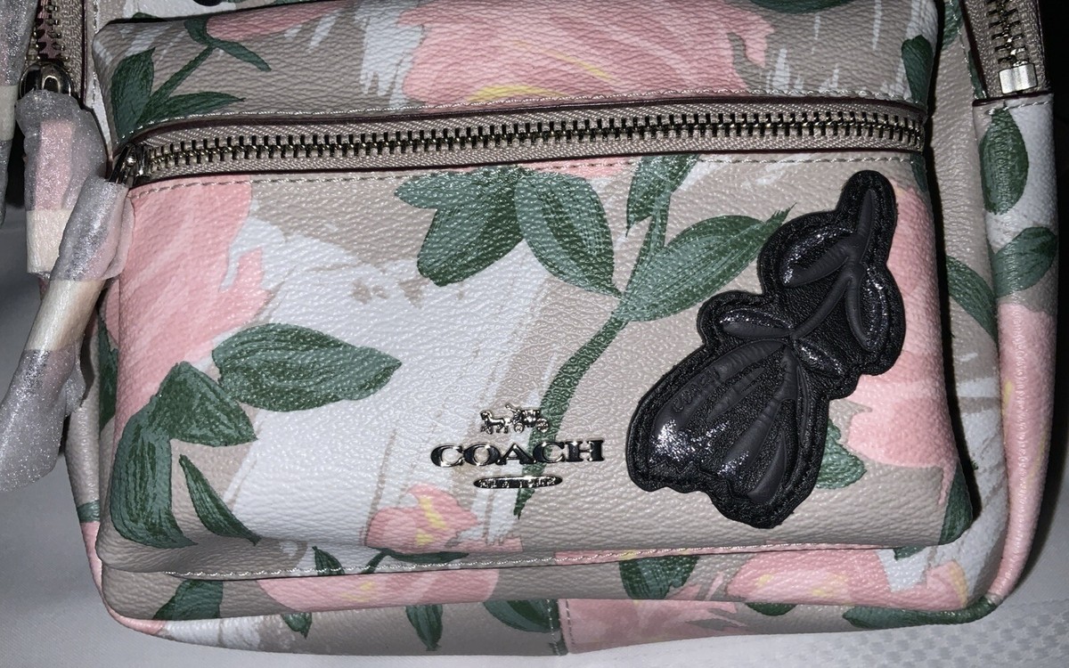 coach camo rose backpack Coach Mini Women's Backpack With Camo Rose Floral Print Blush Multi