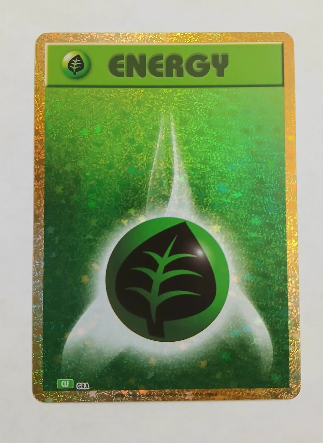 Pokemon Card TCG. CLF Grass ENERGY (holo) - NM. US SELLER