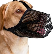 Pet Dog Muzzle Anti-lick Anti-Biting Chewing Licking Mouth Cover Nylon Mesh Mask