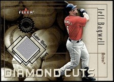 2001 Fleer Authority #NNO Jeff Bagwell Diamond Cuts Memorabilia Jersey E5