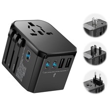 Universal Travel Adapter International Plug - European Travel Plug Adapter Wo...