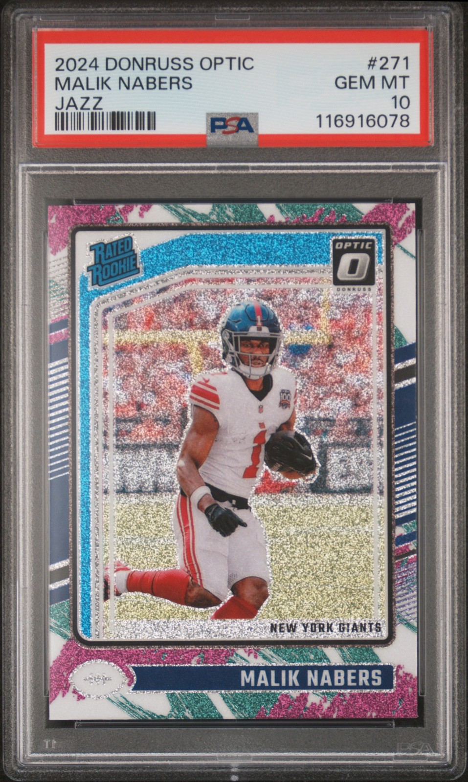 Malik Nabers Panini Donruss Optic #271 Jazz