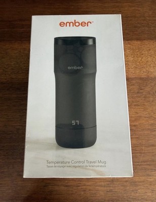Ember Temperature Control Travel Mug Black 12oz. NEW in box and  plastic.  