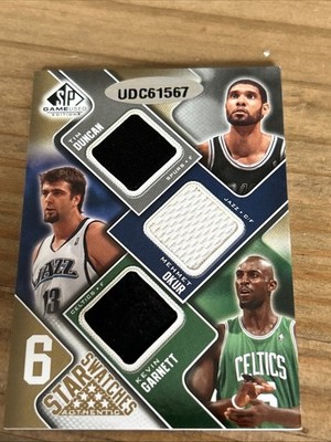 2009-10 SP Game Used - 6 Star Swatches Dirk Nowitzki, Kevin