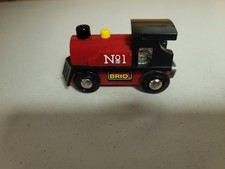Brio Wooden Railway No 1 Light Sounds Train 33240 VG Condition