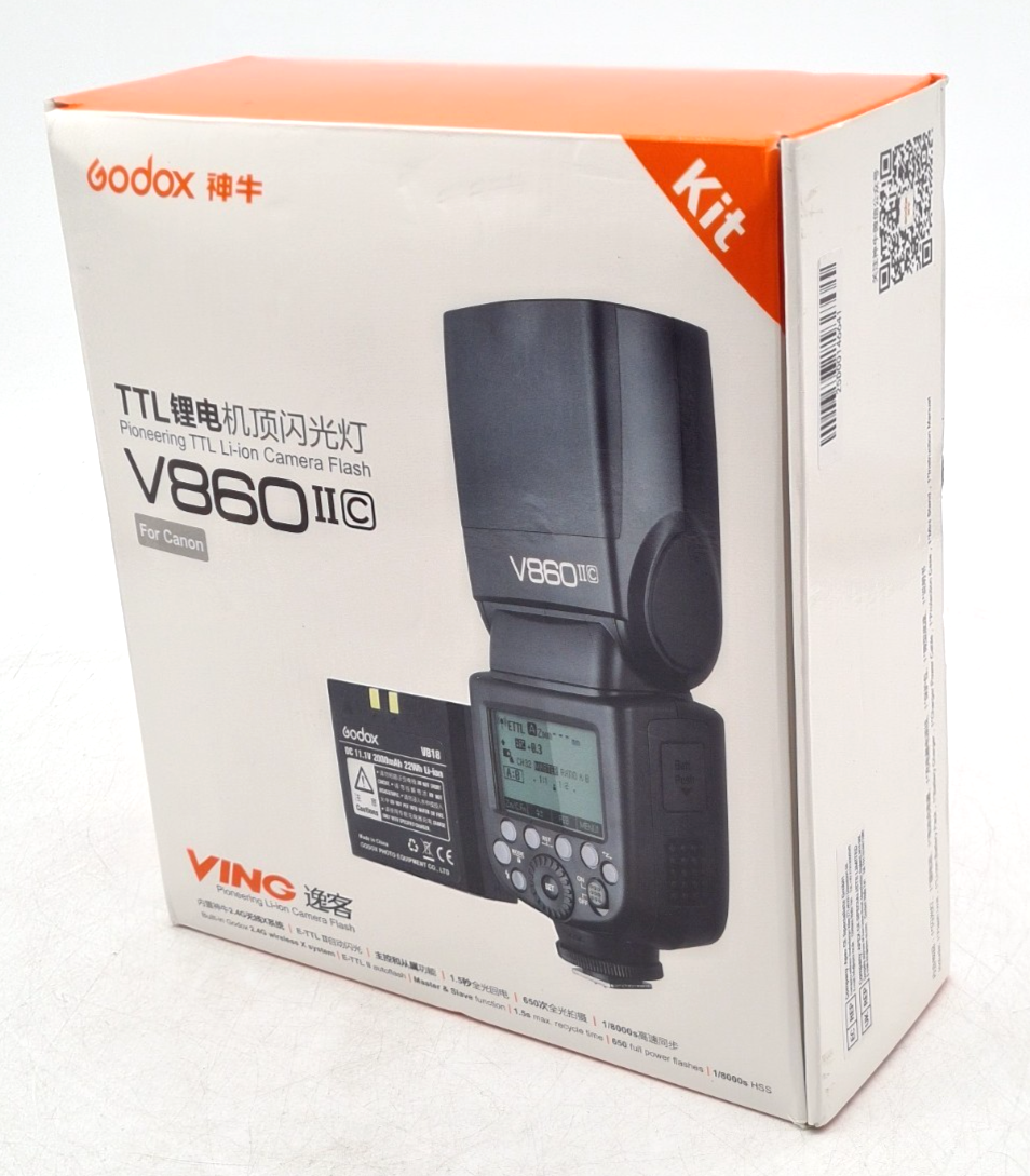 Godox V860II-C Flash Kit for Canon E-TTL II HSS 2.4G Speedlite - New