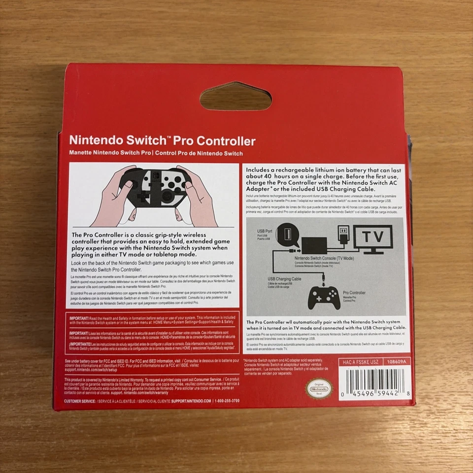 Nintendo Switch Pro Controller Super Smash Bros. Edition - Image 2 of 2