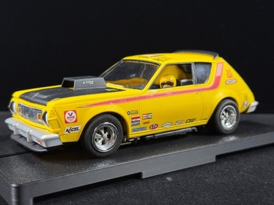 1/24 AMC Gremlin X Racer Analog Slot Car, One-of-a-Kind, Metal Chassis