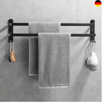 Handtuchhalter Ohne Bohren 60Cm Schwarz Handtuchhalter Bad ZubehöR Doppelt