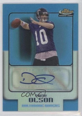 2006 Topps Finest Blue Refractor 255/299 Drew Olson #181 Rookie RC 0e3