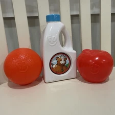 Play Food Fisher Price Bottle Of Milk, Apple, & Orange