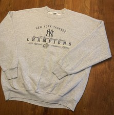 Vintage New York Yankees Lee Sport Sweatshirt 2XL 1999 World Series Champions