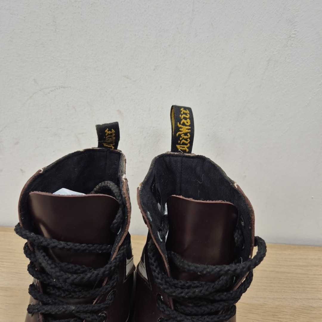 Dr Martens 1460 Pascal Brit Union Jack Flag Leather Ankle Rare Boots Size Uk 4 image 3