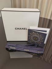 Chanel Giftbox 22.5x22x10cm, Ribbon, Card Message, Paper Wrap Chanel Logo 
