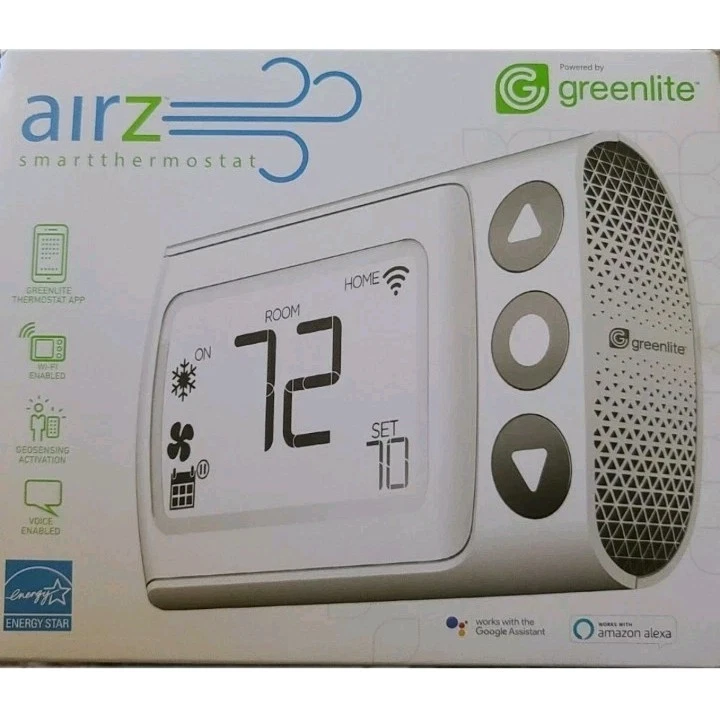 NEW SEALED Greenlite AIRZ Smart Thermostat WiFi Alexa Google Assistant Programma