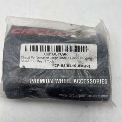 Circuit Performance Large Black 7 Point Standard Spline Tool Key CP-98-0410-BK