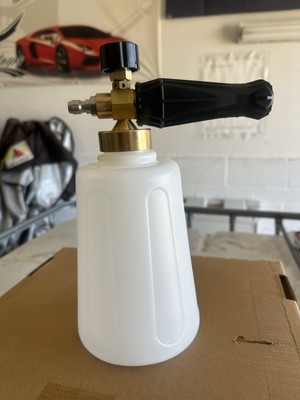 1/4'' Snow Foam Cannon Gun Car Wash Soap Lance Sprayer Pressure Washer Bottle New