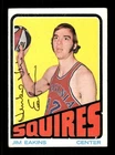 1972-73 ABA Squires 213 Jim Eakins VGEX signed auto autograph  BXCP40