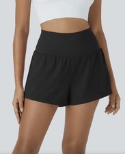 NWT Halara SoftlyZero Airy 2-in-1 Yoga Shorts