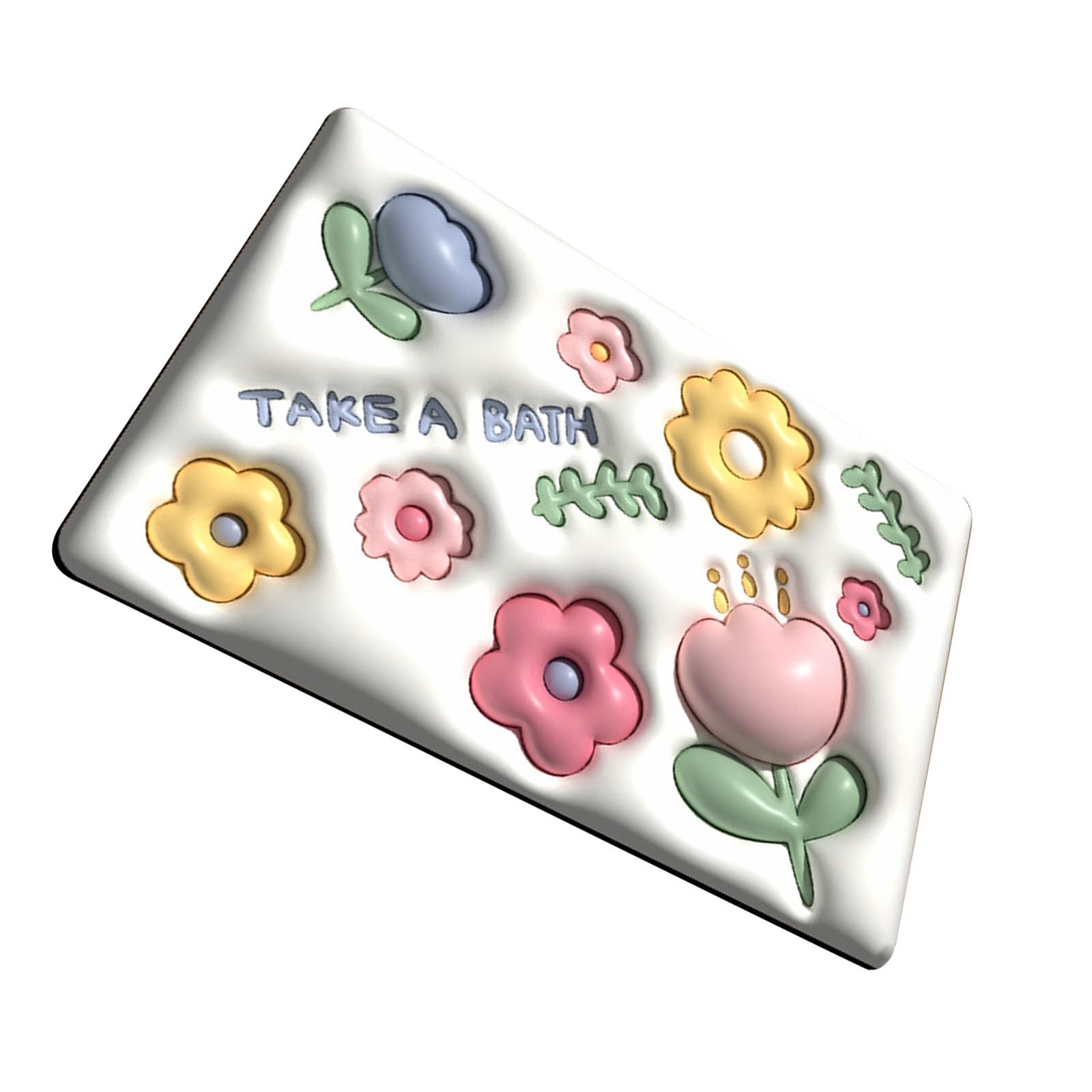 Diatomaceous Earth Bath Mat Bath Mat Slip Resistant 3D Pattern Fast Drying Bathr