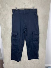 Men's Utility Tact Squad Cargo Trousers Size W30 L26 Navy Straight Regular