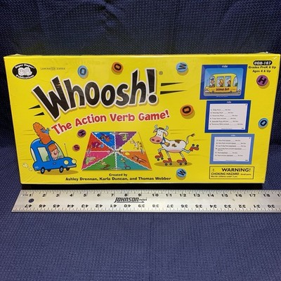 [SEALED, NEW] Whoosh! The Action Verb Game - Free Shipping - Homeschool Literacy