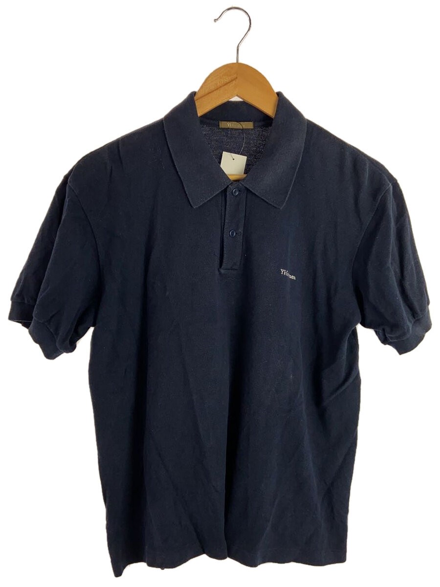 Used Navy Cotton Polo Shirt Size 2-S-77CB MU-T05-019-image