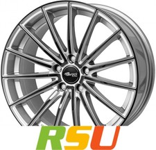 Brock B36 kristallsilber-black lackiert 8x18" ET45 LK5 114.3 ML 72.6 Alufelge...