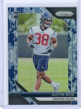 2018 Panini Prizm #263 Justin Reid Rookie Camo Prizm 20/25 - Texans