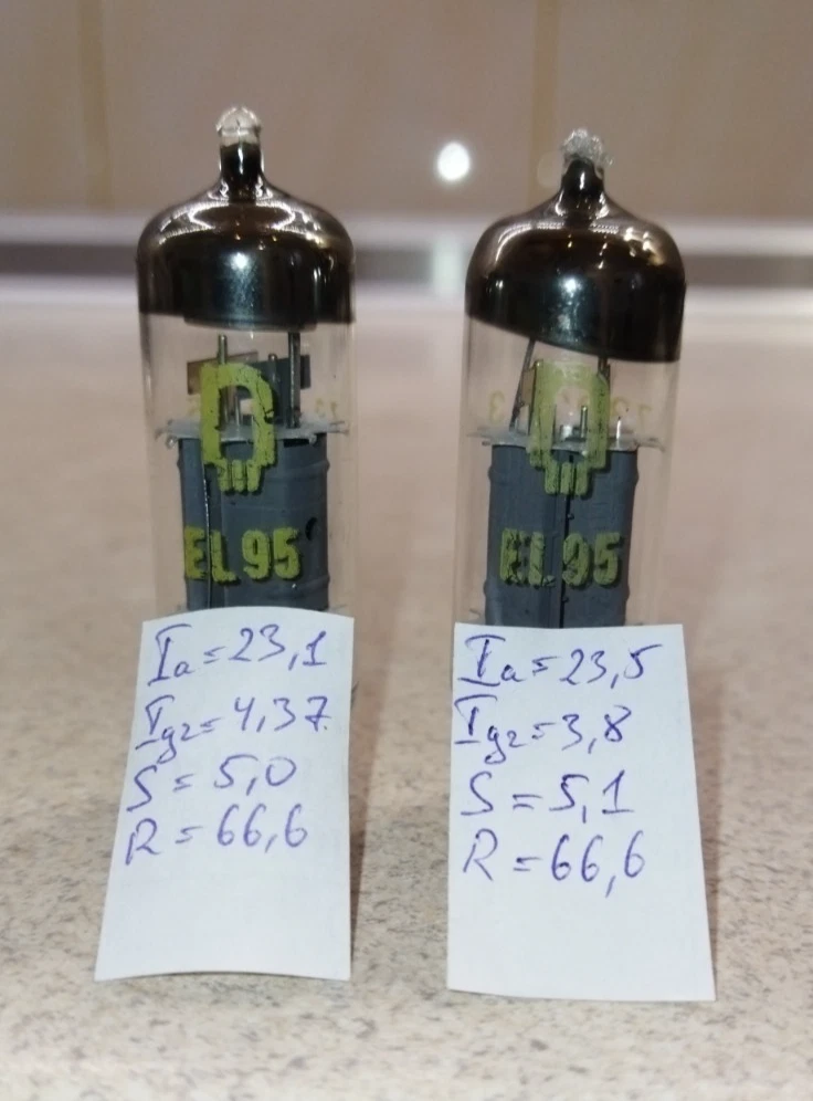 1 x EL95 / 6DL5 tube Philips, Mazda, Miniwatt Dario, NOS, NIB, 1 pcs