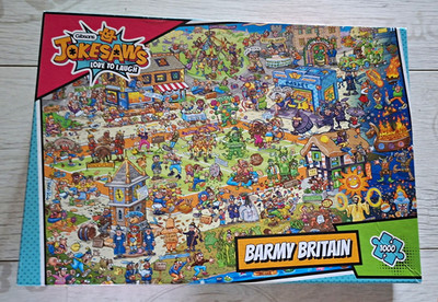 Gibsons Puzzle - Jokesaws Barmy Britain - Humor Städte & Dörfer - 1000 Teile